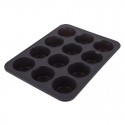 Daily Bake Silicone Muffin Pan - Charcoal 12 Cup