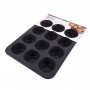 Daily Bake Silicone Muffin Pan - Charcoal 12 Cup Daily