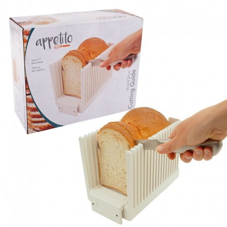 Appetito Bread Slicer Cutting Guide - White Appetito,Cooks Plus