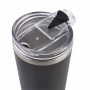 Oasis Insulated Travel Mug 480ml Matte Black Oasis,Cooks Plus