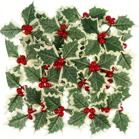 Artificial Holly Red Berry 5pc