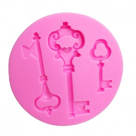 Silicone Mould Keys 3 cavity MO385