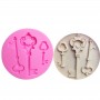 Silicone Mould Keys 3 cavity MO385