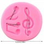 Silicone Mould Music Notes 3 cavity