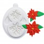 Silicone Mould Poinsettia Christmas 2cav