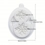 Silicone Mould Poinsettia Christmas 2cav