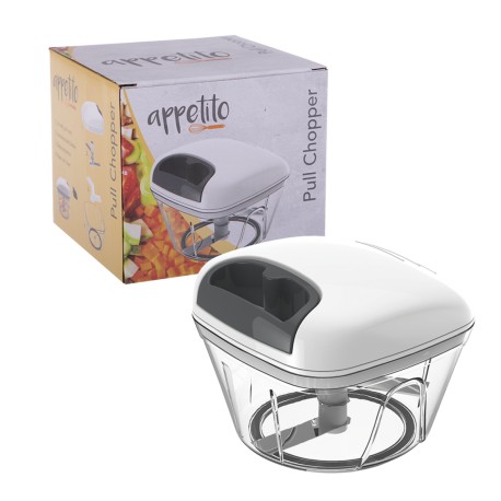 Appetito Pull Chopper White/Grey