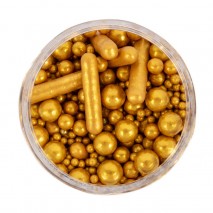 Sprinks Bubble & Bounce Sprinkles - Matt Gold 75gm