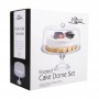 Pizzazz Footed Cake Dome Set - 28cm