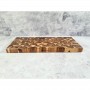 G&T Acacia Endgrain Rect Serve 60x25x4cm