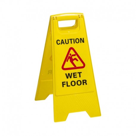 CI WET FLOOR CAUTION YELLOW A-FRAME