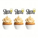 Cake Topper Cheers and Beers 12pc