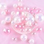 Cake Top Balls Transparent/White/Pink 6p