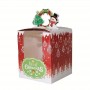 Christmas Cake Box 9.2x9.2x11cm Window