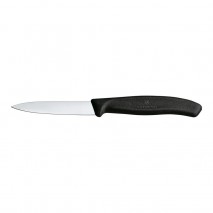 Swiss Classic Paring Knife 8cm Straight Edge 5.0603 Black