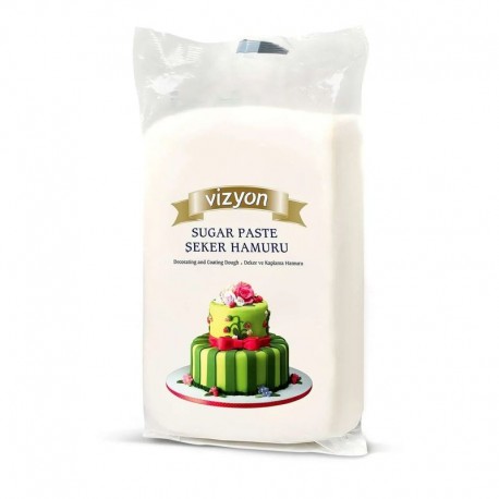 Vizyon Fondant Sugar Paste - White 1kg