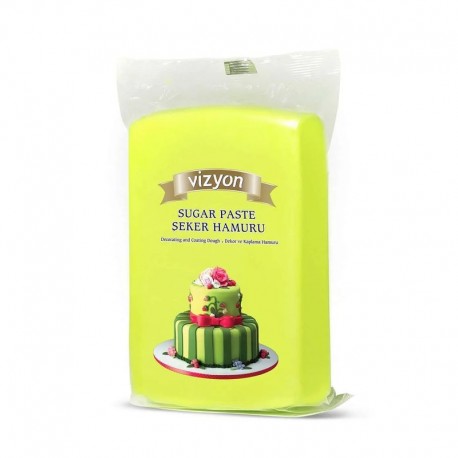 Vizyon Fondant Sugar Paste - Light Green 1kg