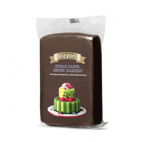 Vizyon Fondant Sugar Paste - Brown 1kg