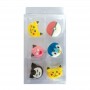 Cake Craft Pokemon Sugar Decorations - 6 piece pack