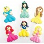 Cake Craft Flat Princess Sugar Decorations - 6 piece pack