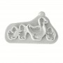 Silicone Mould Duck Family 4 Ducks
