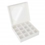 Papyrus White Treat Box & Insert - 16 Cavities 5 pack