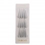 C&C Bullet Candles Silver 12pc