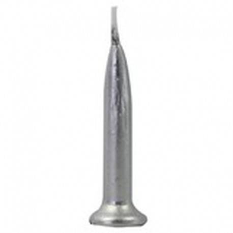 C&C Bullet Candles Silver 12pc