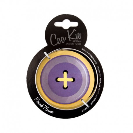 Coo Kie Round/Button 75mm Cookie Cutter