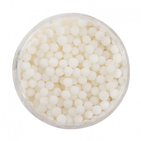 Sprinks Cachous Pearl Beads Matte White - 4mm 65g