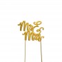 Sugar Crafty Mr & Mrs Cake Topper - Rose Gold