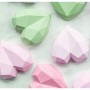 Sugar Crafty Silicone Mould - Geo Hearts 8 cavaties