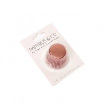 Papyrus Mini Foil Baking Cups - 35mm 50 pack Rose Gold