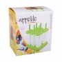 Appetito Groovy Ice Block Mould - Green Set 6