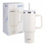 Oasis Stainless Steel Double Wall Insulated Commuter Travel Tumbler 1.2L - Alabaster