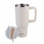 Oasis Stainless Steel Double Wall Insulated Commuter Travel Tumbler 1.2L - Alabaster