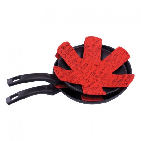 Appetito Felt Pot & Pan Protectors Set 2 - Red