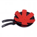 Appetito Felt Pot & Pan Protectors Set 2 - Red