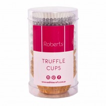 Roberts Foil Mini Truffle Cups Silver & Gold 100Pk