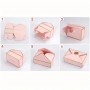 Cake Box Envelope 10.5x7x3.5cm Pink 1pc