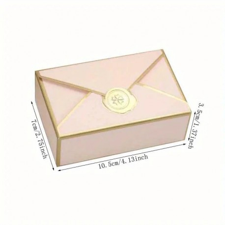 Cake Box Envelope 10.5x7x3.5cm Pink 1pc