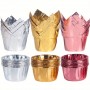 Tulip Muffin Cup Foil Rose Gold 50pcs