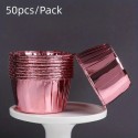 Muffin Cup Foil Rose Gold 50pcs