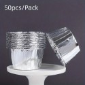 Muffin Cup Foil Silver 50pcs