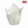 Tulip Muffin Cup Paper 50pcs White