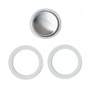 Pezzetti Stainless Steel 6 Cup Silicone Gasket and Filter Set