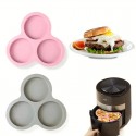 Silicone Air Fryer Egg Pan 3 cavity 1pc