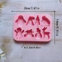 Christmas Silicone Mould 8 cavity Green