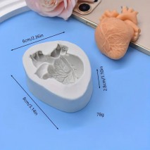 Silicone Mould Heart 3D