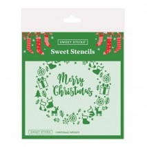 SSticks Stencil Xmas Cake Wreath